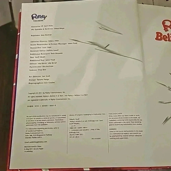 Ripley's Believe It or Not! Strikingly True Book - Random Fact Book - Picture 3 of 4